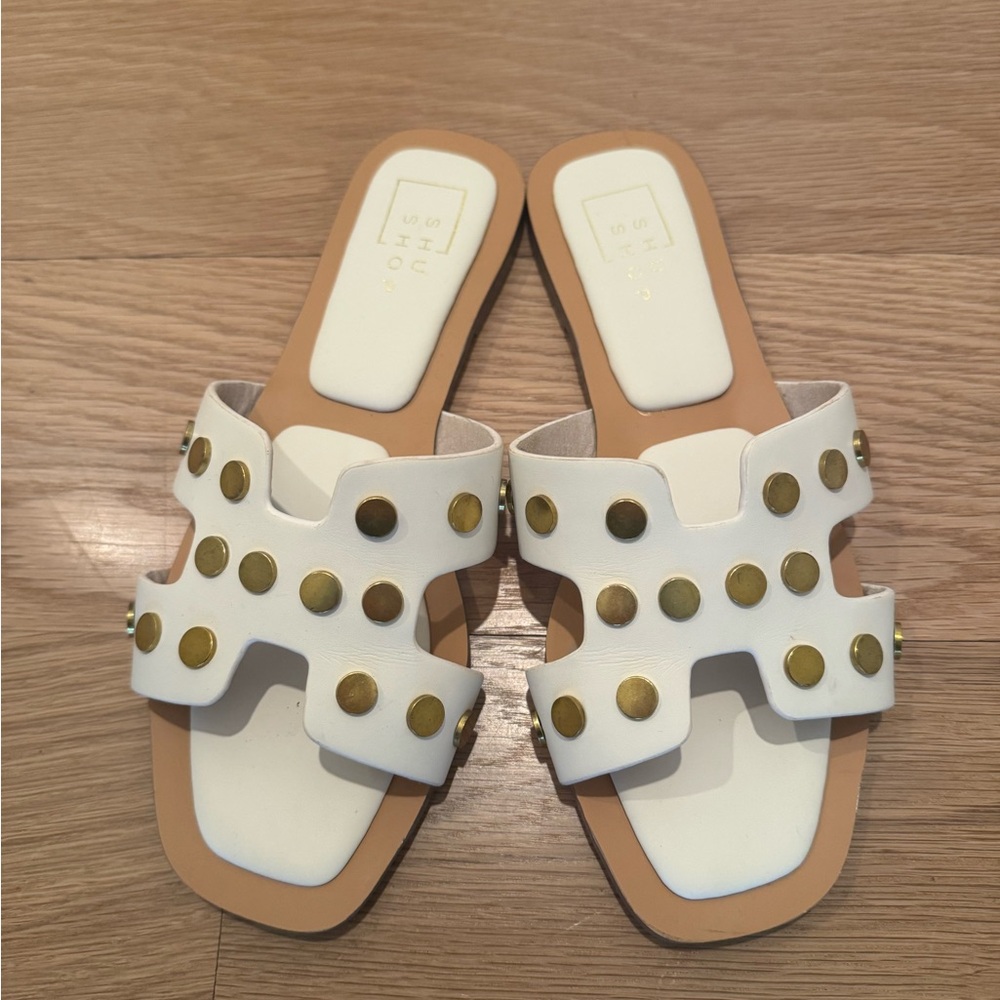 Of the Coast studded flat sandals - worn once